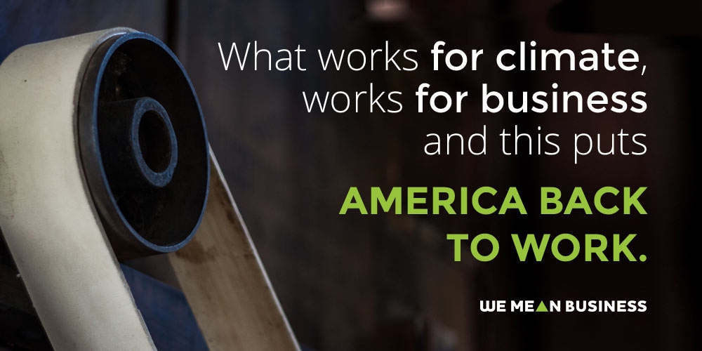 We Mean Business tweet card