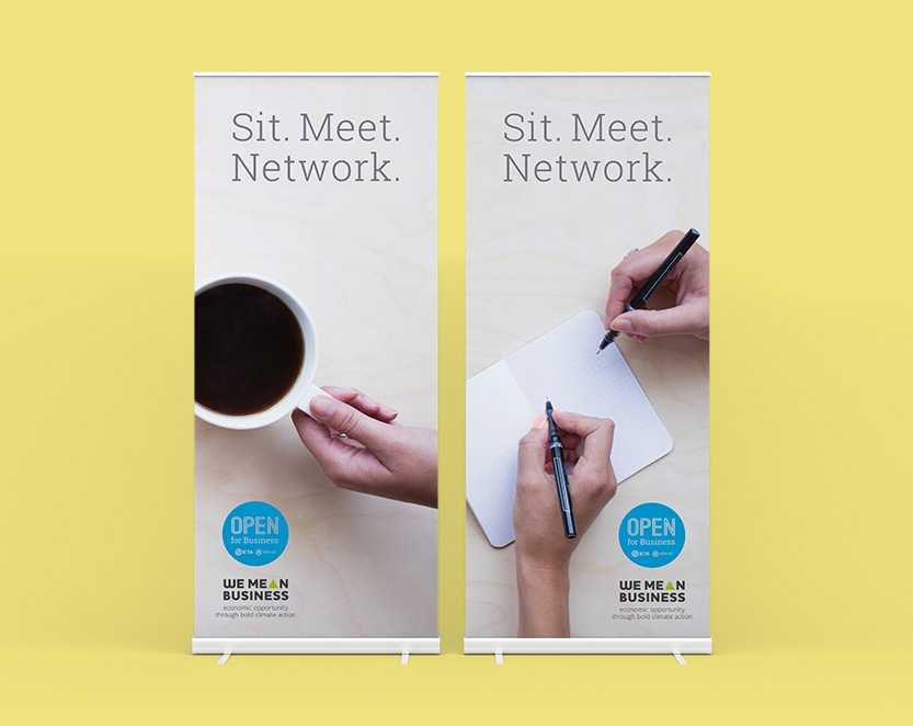 Open for Business banners