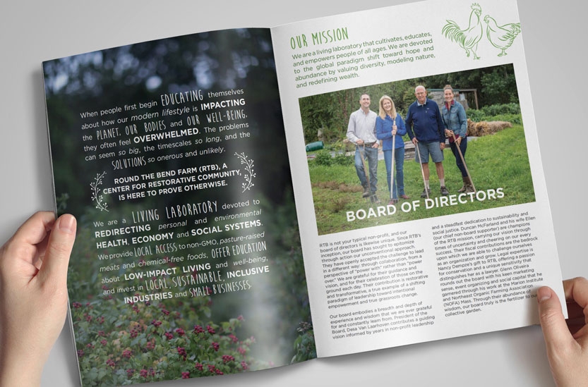 Annual report spread