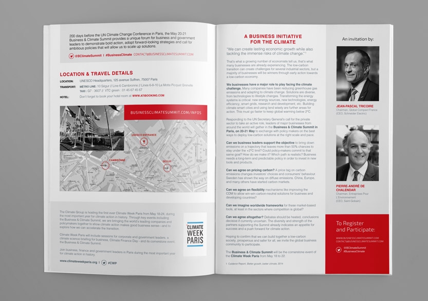 Business & Climate Summit Booklet