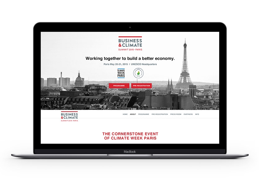 Business & Climate Summit Website
