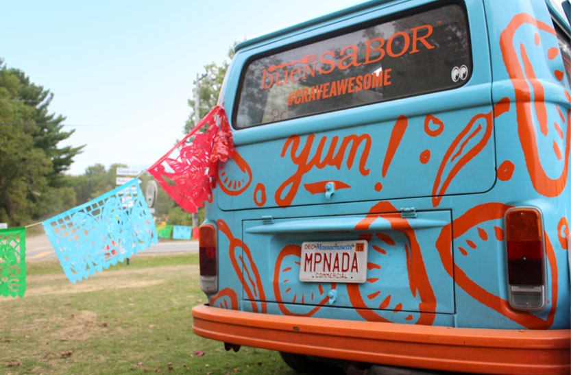 Buen Sabor Back of Bus