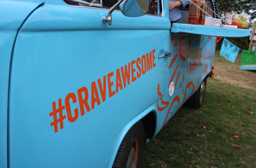 Buen Sabor Front of Bus