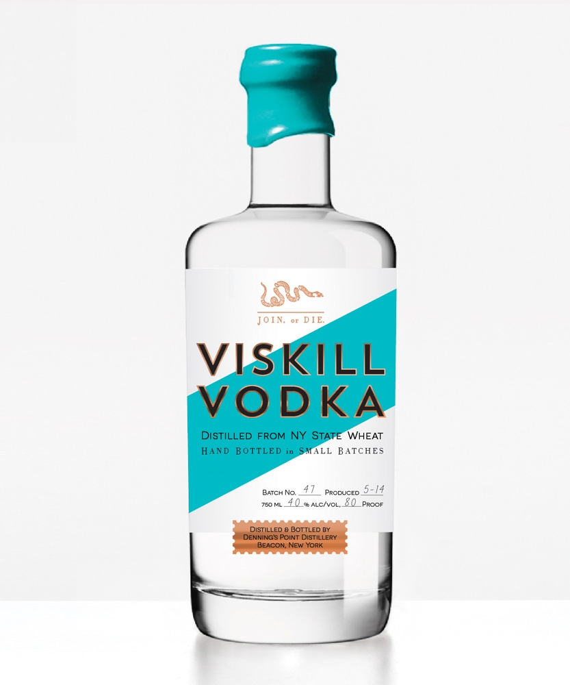 Denning's Point Distillery Viskill Vodka bottle