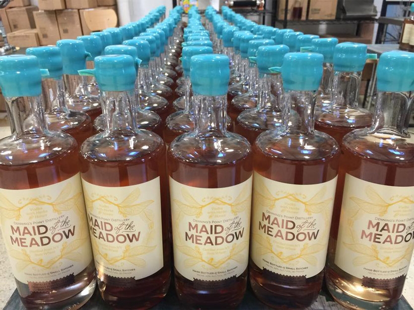 Denning's Point Distillery Maid of the Meadow bottles