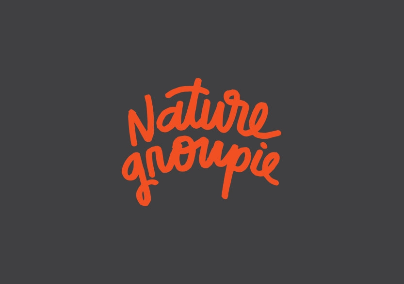 Nature Groupie lettering