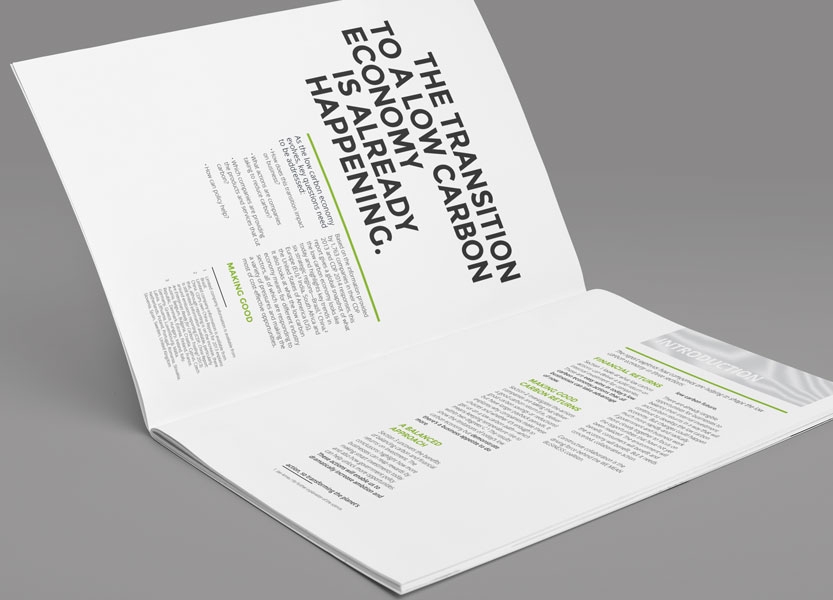 We Mean Business report inside spread